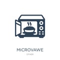 microvawe icon in trendy design style. microvawe icon isolated on white background. microvawe vector icon simple and modern flat Royalty Free Stock Photo