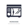 microvawe icon on white background. Simple element illustration from Other concept Royalty Free Stock Photo