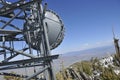 Microwave Antenna on Mtn. Peak Royalty Free Stock Photo