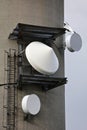 Microwave antennas basestation Royalty Free Stock Photo