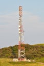 Microwave tower antenna Royalty Free Stock Photo