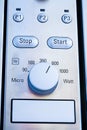 Microwave control panel Royalty Free Stock Photo
