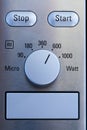 Microwave control panel Royalty Free Stock Photo