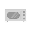 microwave flat design vector illustration. electric oven