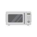 microwave flat design vector illustration. electric oven