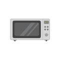 microwave flat design vector illustration. electric oven