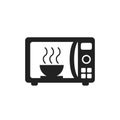 Microwave flat vector icon. Microwave oven symbol logo illustration.