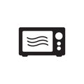 Microwave flat icon vector illustration