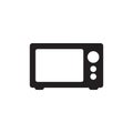 Microwave flat icon vector illustration