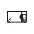 Microwave flat icon vector illustration