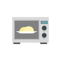 Microwave icon, flat style