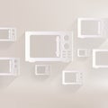 Microwave icon. kitchen equipment Royalty Free Stock Photo