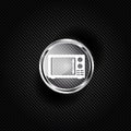 Microwave icon. kitchen equipment Royalty Free Stock Photo
