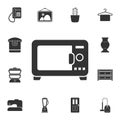 Microwave icon. Simple element illustration. Microwave symbol design from Home Furniture collection set. Can be used for web and m Royalty Free Stock Photo