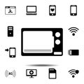 Microwave icon. Simple glyph vector element of Technology icons set for UI and UX, website or mobile application Royalty Free Stock Photo