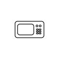 microwave line icon. Element of household icon for mobile concept and web apps. Thin line microwave icon can be used for web and