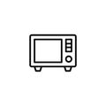 Microwave line icon vector design