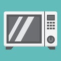 Microwave oven flat icon, household and appliance Royalty Free Stock Photo