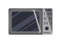 Microwave oven icon. Front view of kitchen appliances. Stylish kitchenware. Cooking equipment, electrical technology Royalty Free Stock Photo