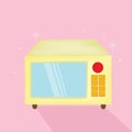 microwave oven. Vector illustration decorative design