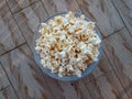 Microwave popcorn corn snack Royalty Free Stock Photo