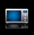 Microwave stove vector