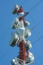 Microwave tower Royalty Free Stock Photo