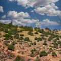 Microwave Tower on desert Hilltop