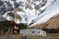 Microwave tower in mountains