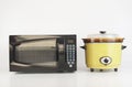 Microwave Versus Slow Cooker Royalty Free Stock Photo