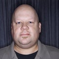 Mid adult bald man. Royalty Free Stock Photo