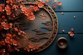 Mid-Autumn Festival, appetizing mooncakes with space for text and design. With Generative AI technology