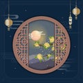 Mid Autumn Festival illustration design Royalty Free Stock Photo