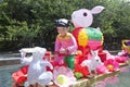 Mid-Autumn Lantern Carnival in Hong Kong Royalty Free Stock Photo