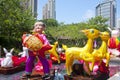 Mid-Autumn Lantern Carnival in Hong Kong Royalty Free Stock Photo