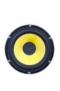 Mid-bass Speaker Isolated Against White Royalty Free Stock Photo