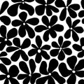 Mid Century Black Minimalist Flower Power