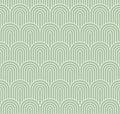 Mid century geometric pastel green seamless vector pattern