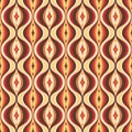 Mid-century modern art vector background. Abstract geometric seamless pattern. Decorative ornament in retro vintage design style. Royalty Free Stock Photo