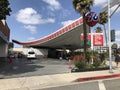 Mid-Century Modern Beverly Hills Gas Station with Long, Curved Roof
