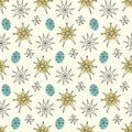 Mid century modern seamless pattern Royalty Free Stock Photo