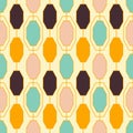 Mid Century retro vintage Pattern 70s Royalty Free Stock Photo