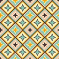 Mid Century retro vintage Pattern 70s Royalty Free Stock Photo