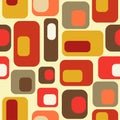 Mid century style seamless pattern