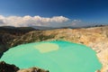 Mid day view Gunung Kelimutu on Flores, Indonesia. Royalty Free Stock Photo