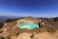 Mid day view Gunung Kelimutu on Flores, Indonesia. Royalty Free Stock Photo