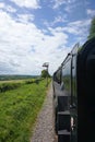 Steam train photo taken from the train