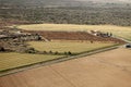 Aerial view of a modern dairy farm. Royalty Free Stock Photo