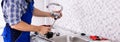 Plumber Assembling The Kitchen Sink Faucet Royalty Free Stock Photo