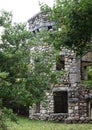 Summertime at the tower of Bancroft Castle, Groton, Massachusetts, Middlesex County